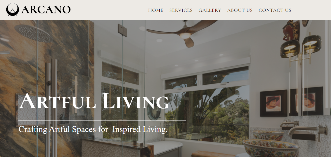 Arcano Design Landing Page